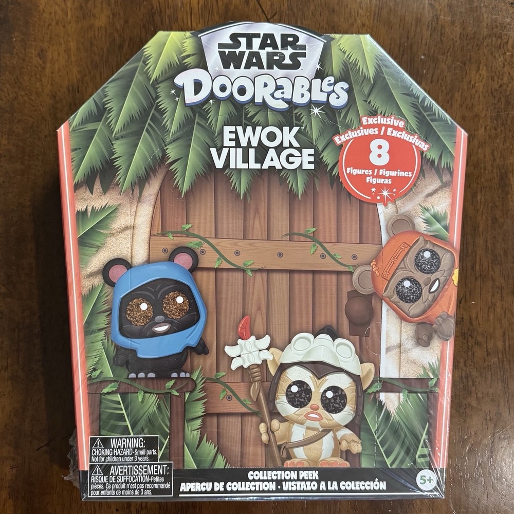 Star Wars Doorables Ewok Village Collection Peek 8 Exclusive Figures Sealed